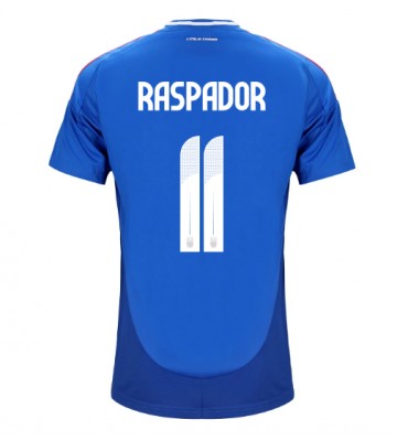 Italia Giacomo Raspadori #11 Primera Equipación Eurocopa 2024 Manga Corta